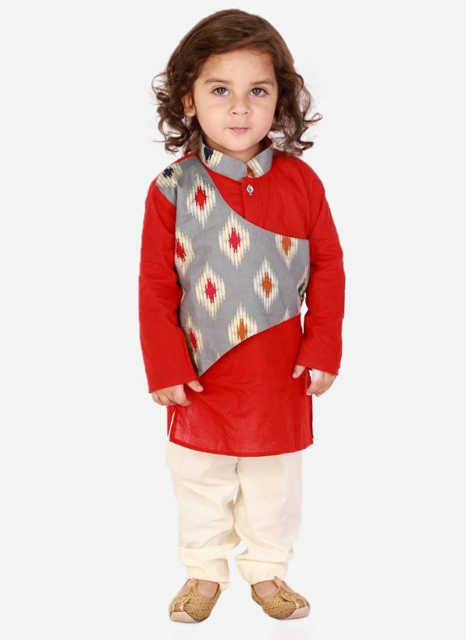 KID1 Ikat print Festive Wear Wholesale kurta pyjama Boys Collection 